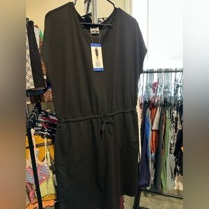 32 Degrees Black Mini Dress with Drawstring Waist